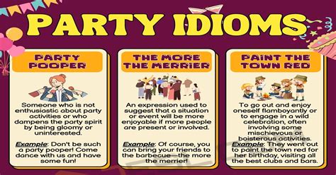 15 Party Idioms: Idioms Related to Party with .